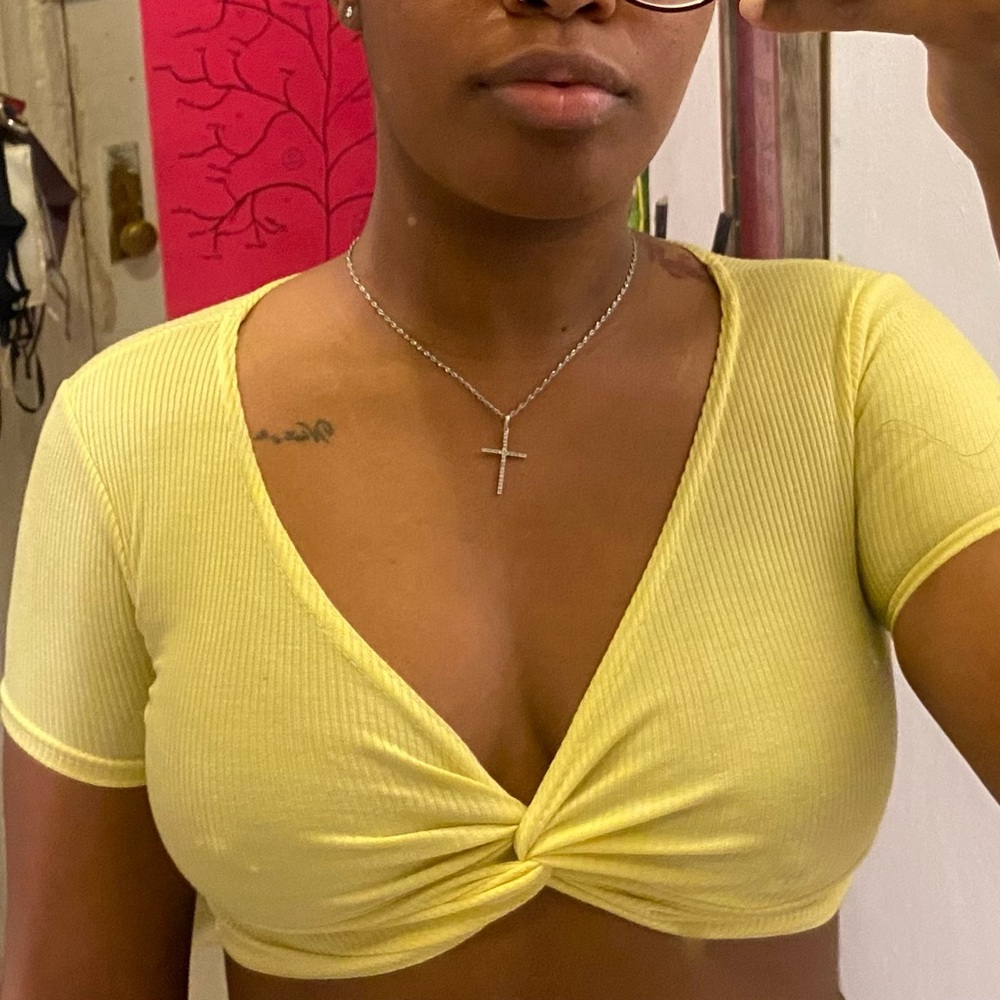 Yellow Crop Top